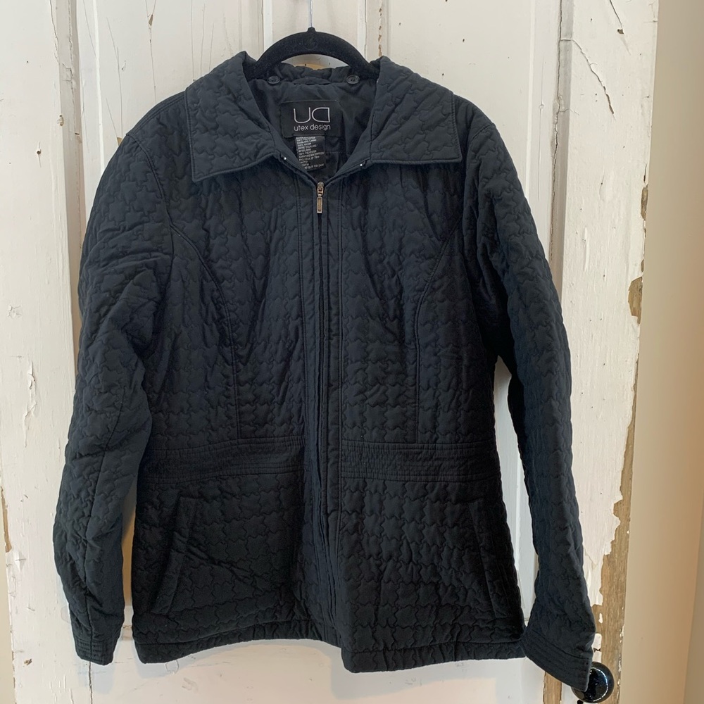 Utex Design Black Quilted Jacket